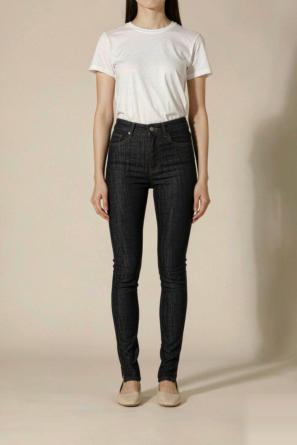 The Mid-Rise Skinny Jean — Dark Indigo